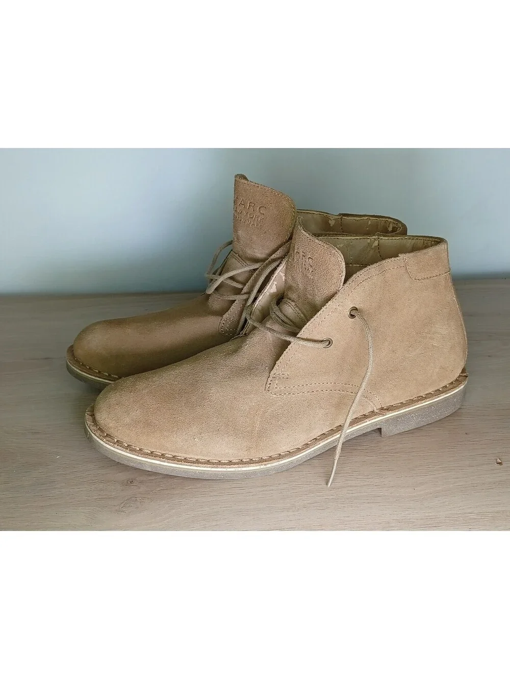 Marc New York Brown Chukka Boots Suede Accent Ankle-High New Without Box Sz 11